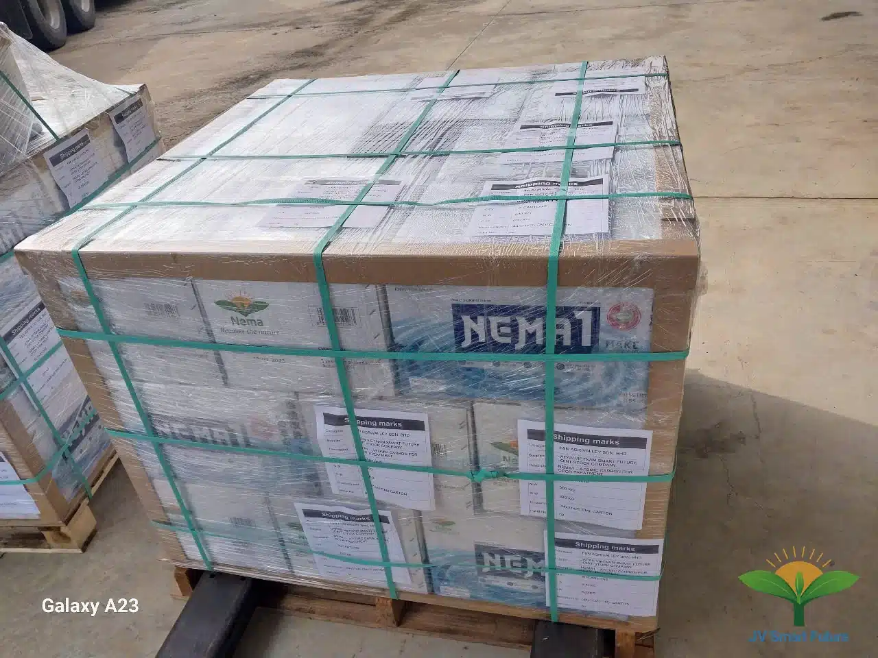A Comprehensive Solution for Dairy Farm Environmental Management: The Landmark Partnership Between JVSF and Fraser & Neave (F&N) 7 Organic Carbon NEMA1 container being prepared for export to Fraser & Neave (F&N) Malaysia